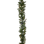 9 ft Pre-Lit Natural Cut Saginaw Spruce Garland with 100 Color-Changing LED Lights