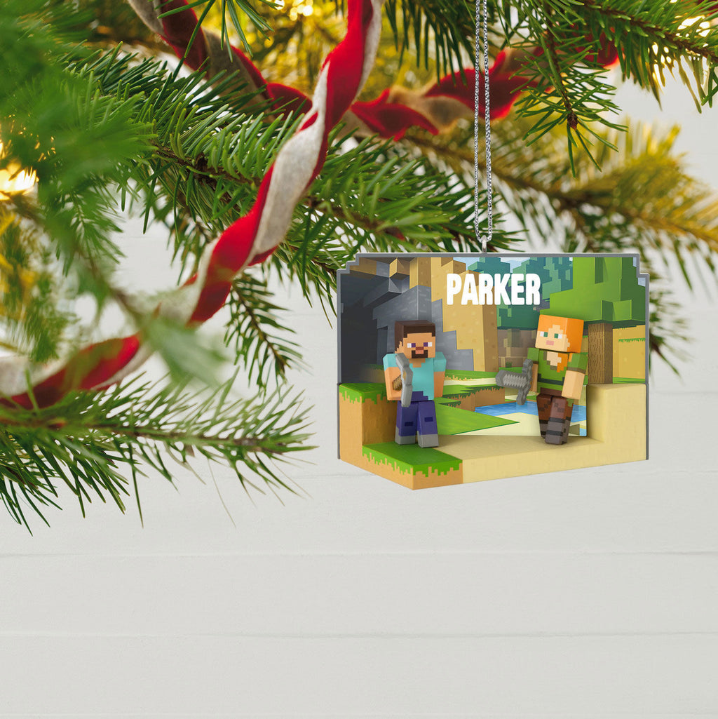 Minecraft My World Personalized Ornament, Custom Text