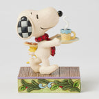 Jim Shore Peanuts Snoopy and Woodstock Cookies for Santa Figurine, 5"