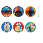 Star Wars™ Tin Ball Hallmark Ornaments, Set of 12