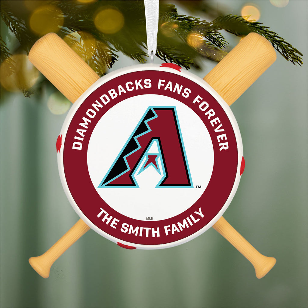 MLB Arizona Diamondbacks™ Baseball Personalized Ornament, Custom Text