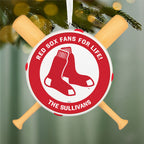MLB Boston Red Sox™ Baseball Personalized Ornament, Custom Text