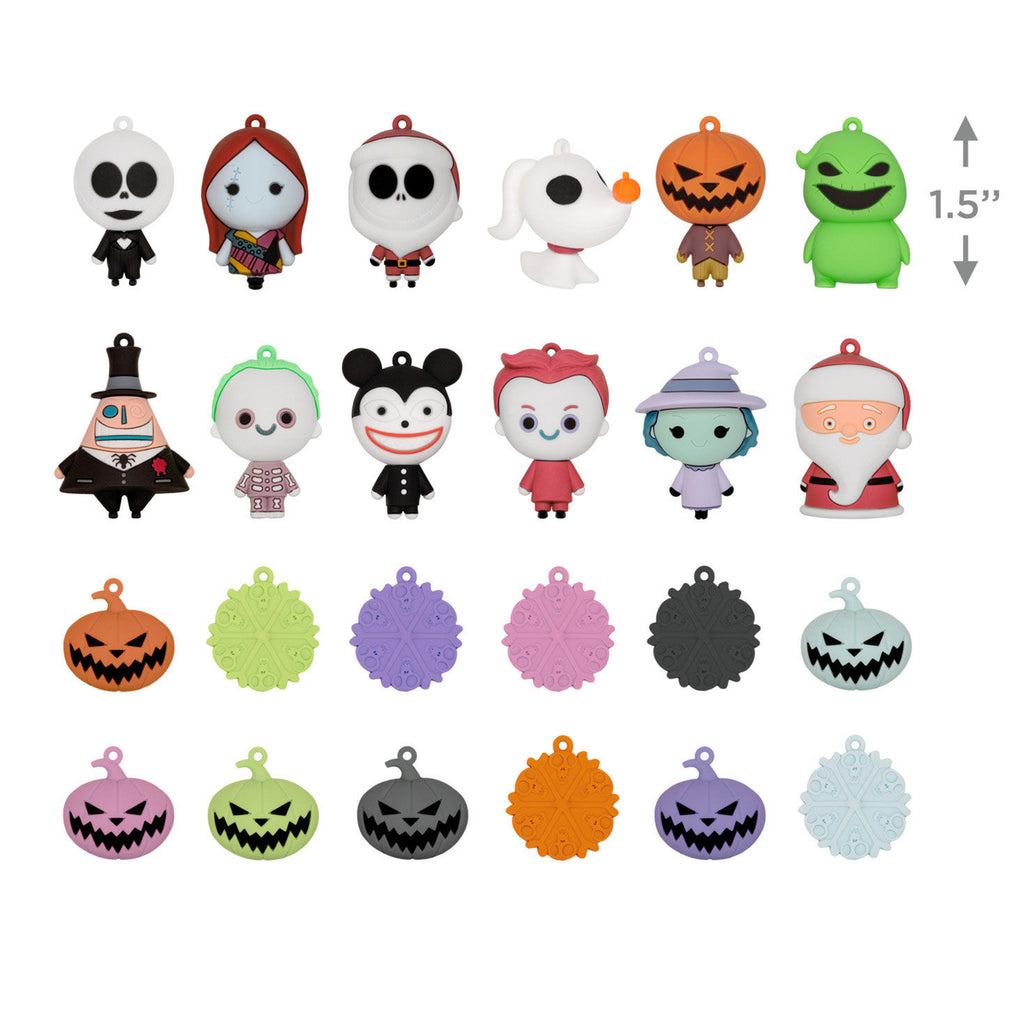 Disney Tim Burton's The Nightmare Before Christmas Hallmark Countdown Calendar Box With 24 Mini Ornaments