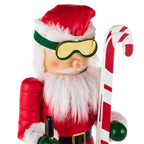 Skiing Santa Nutcracker Figurine, 14"