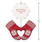Merry Mittens Personalized Ornament, Custom Text