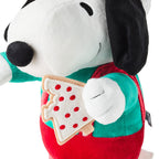 Peanuts® Santa Snoopy With Cookie Plush With Sound and Motion, 12"