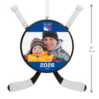 NHL New York Rangers® Hockey Personalized Ornament, Custom Photo and Text