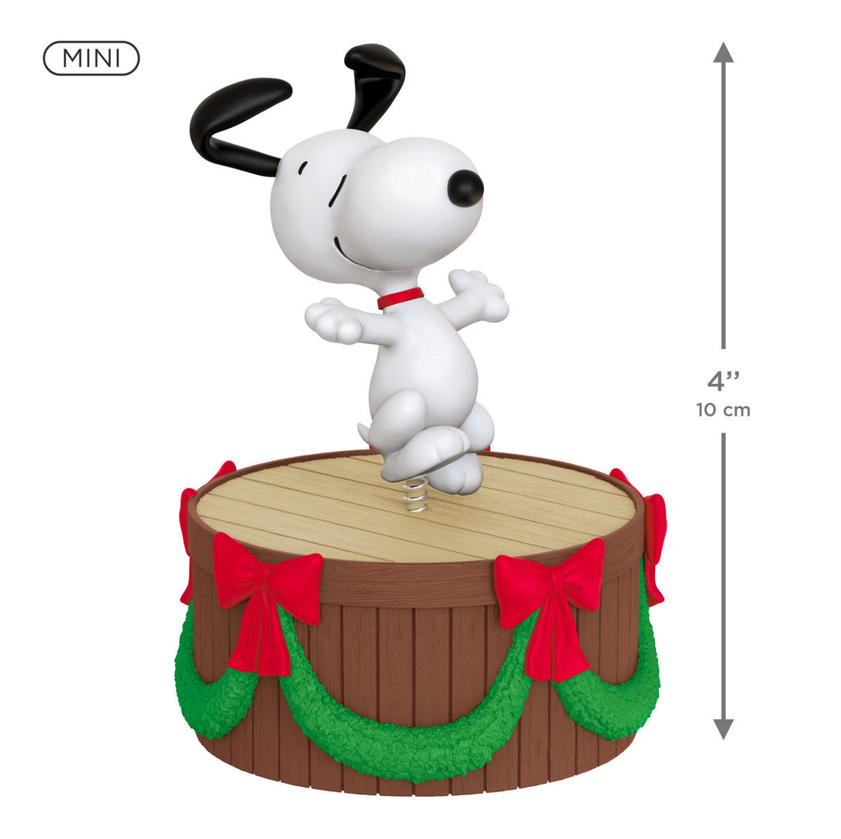 Mini The Peanuts® Gang Dancing Snoopy ShowToppers Musical Tree Topper With Light, 4"