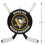 NHL Pittsburgh Penguins® Hockey Personalized Ornament, Custom Text