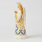 Jim Shore Heartwood Creek Blue and Gold Angel Figurine, 8.46"