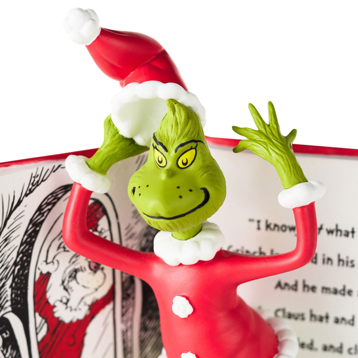 Dr. Seuss's How the Grinch Stole Christmas!™ Grinchy Trick Storybook Figurine With Sound, 7.5"
