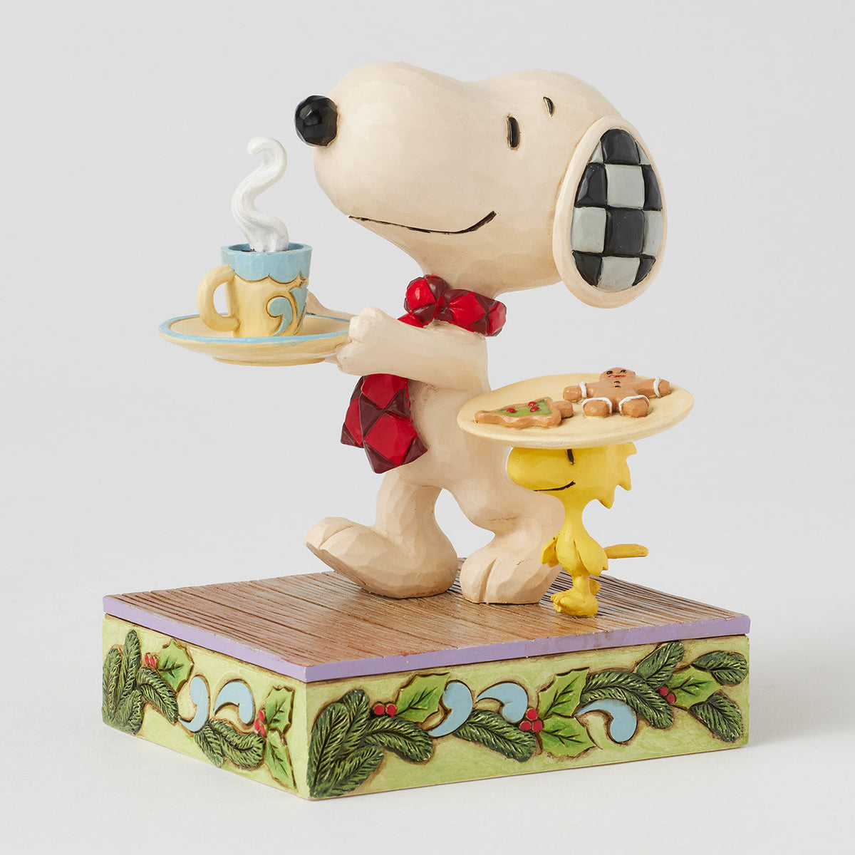 Jim Shore Peanuts Snoopy and Woodstock Cookies for Santa Figurine, 5"