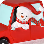 Magic Snowman Village Red Truck Tabletop Decoration, 3"