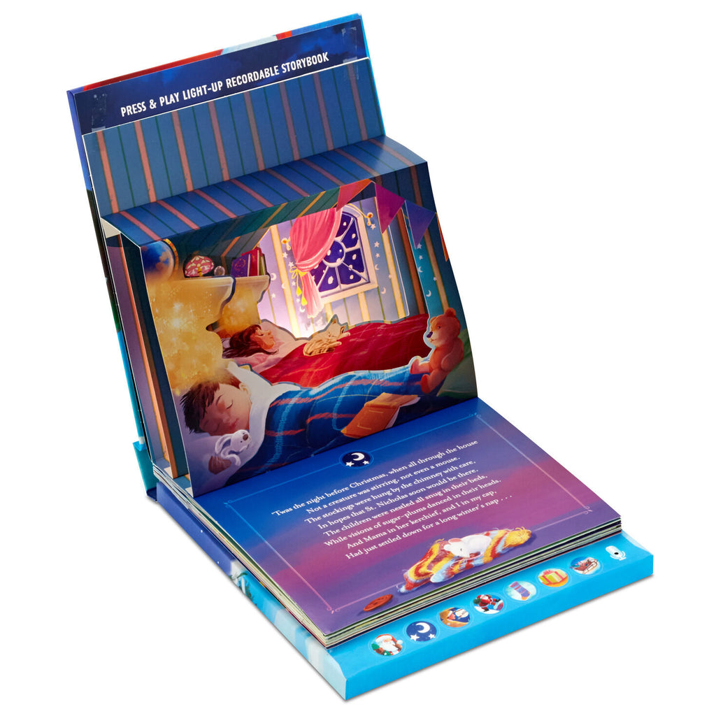 The Night Before Christmas Recordable Lighted Pop-Up Book
