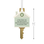 New Home Key Personalized Ornament, Custom Text