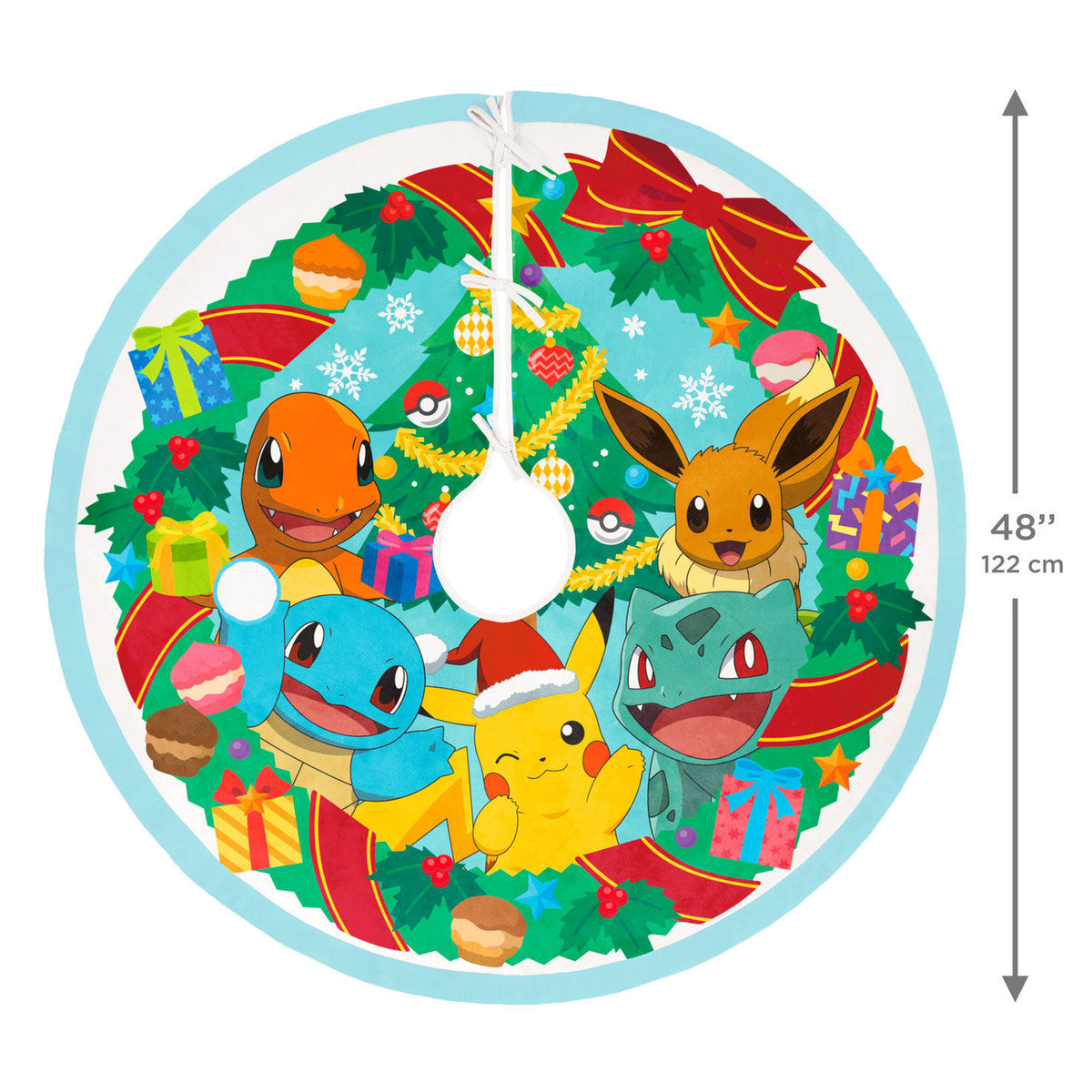 Pokémon Holiday Fabric Tree Skirt, 48"