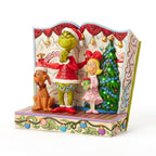 Jim Shore Grinch and Friends Light-Up Storybook Figurine, 6.2"