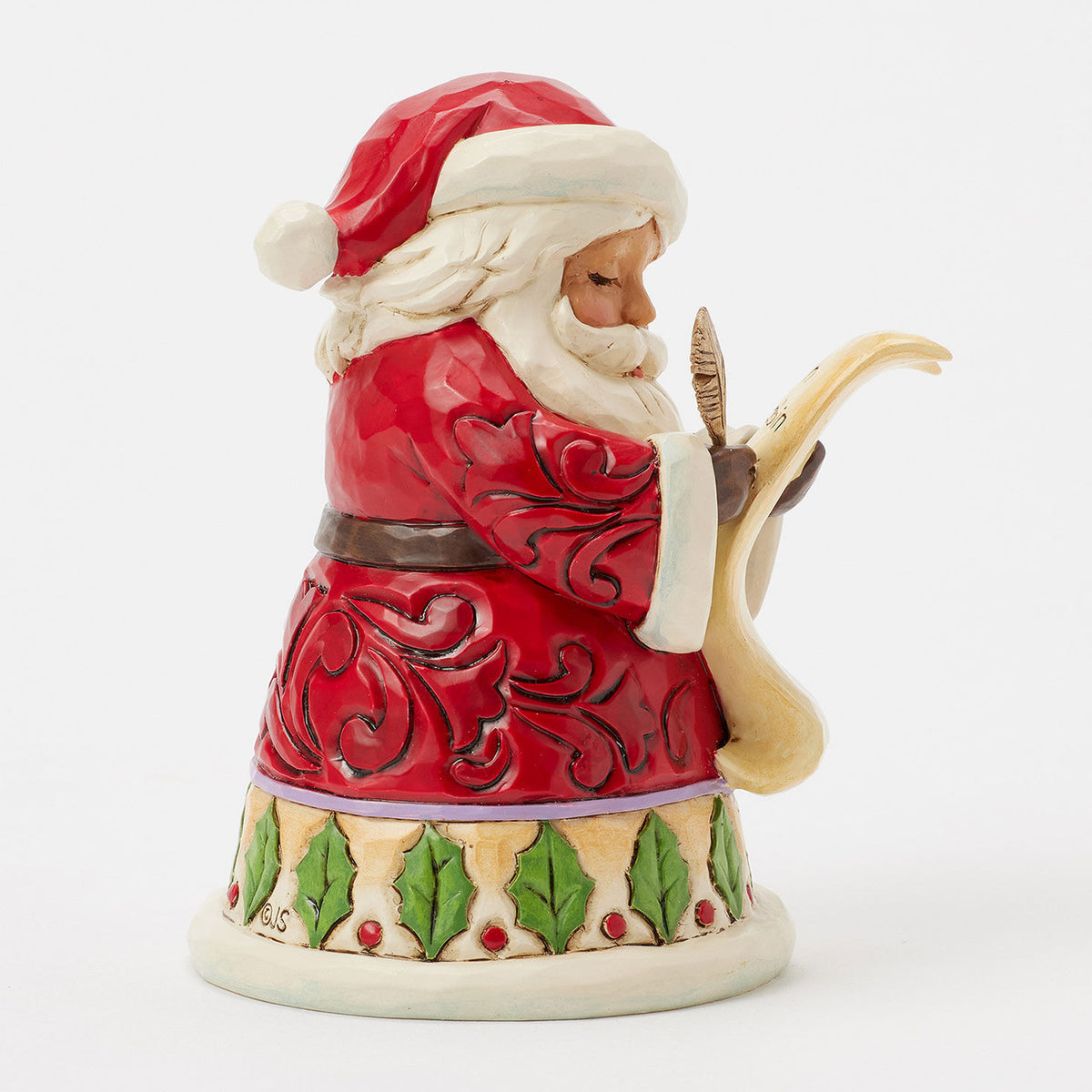 Jim Shore Heartwood Creek Santa With List Mini Figurine, 3.86"