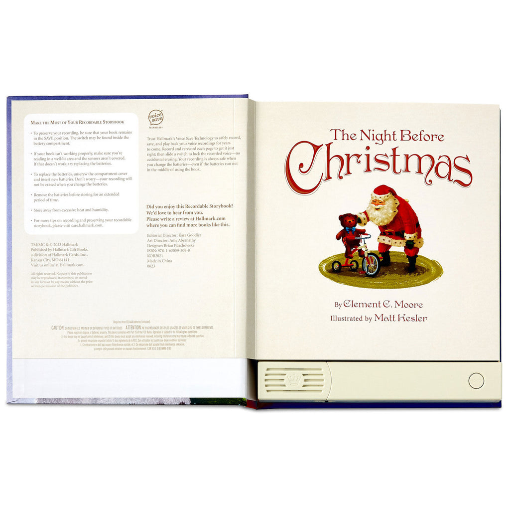 The Night Before Christmas Recordable Storybook With Music