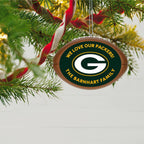 NFL Green Bay Packers Football Personalized Ornament, Custom Text