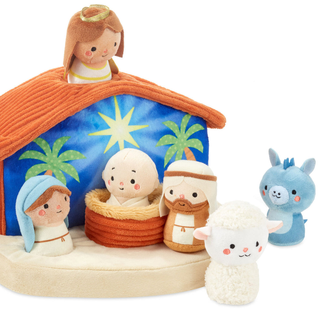 Nativity Scene Plush Toys, 7-Piece Set