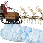 Disney Tim Burton's The Nightmare Before Christmas Santa Jack's Sleigh Ride Tabletop Decoration With Light and Sound