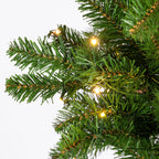2 ft Pre-Lit Alpine Christmas Tree with 35 Color-Changing LED Lights and 51 Tips