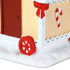 Magic Snowman Village Hot Cocoa Cart Tabletop Decoration, 4.25"