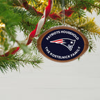 NFL New England Patriots Football Personalized Ornament, Custom Text