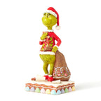 Jim Shore Grinch With Presents Eating Gingerbread Figurine, 8"