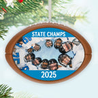 Football Personalized Ornament, Custom Photo and Text
