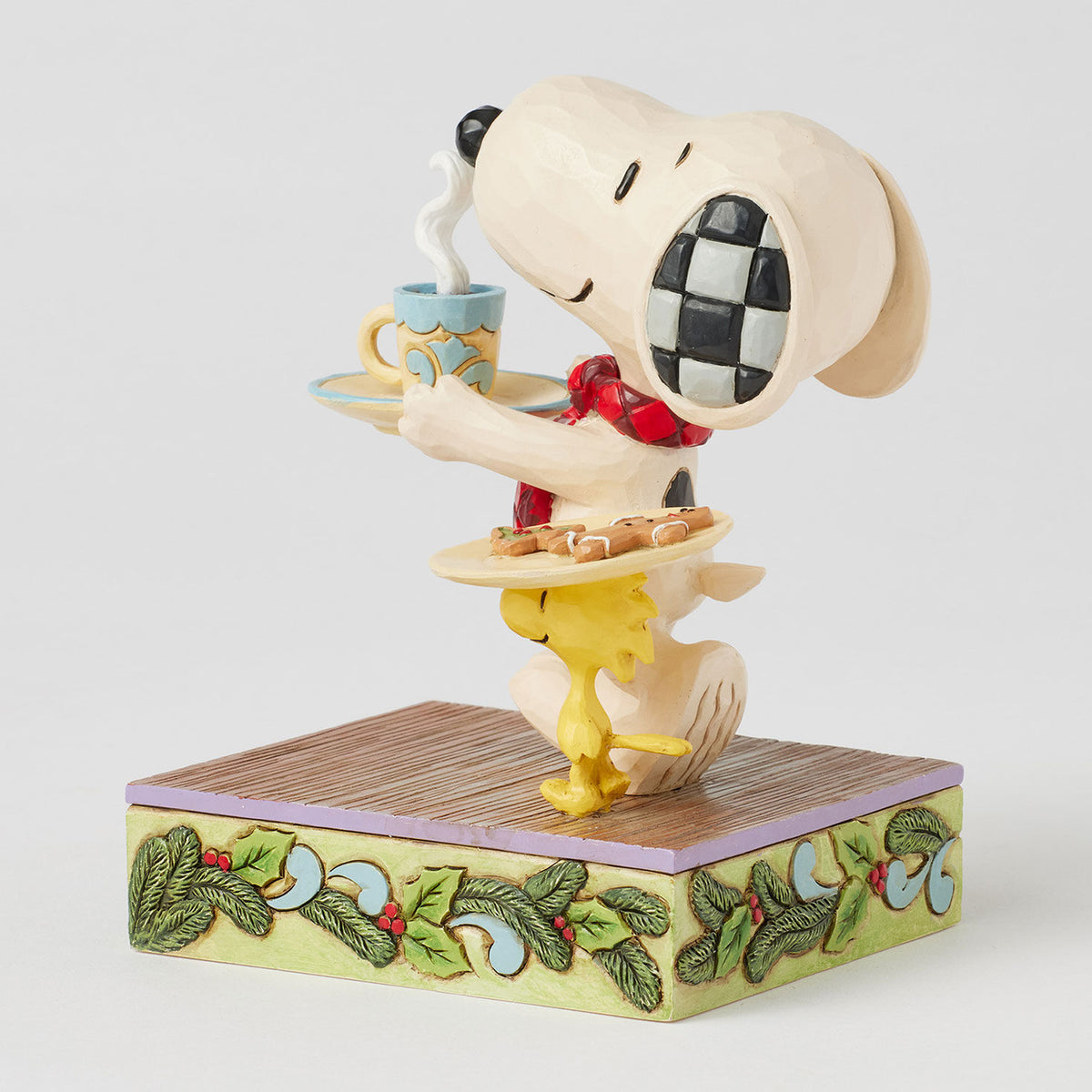 Jim Shore Peanuts Snoopy and Woodstock Cookies for Santa Figurine, 5"