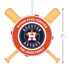 MLB Houston Astros™ Baseball Personalized Ornament, Custom Text