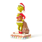 Jim Shore Grinch With Presents Eating Gingerbread Figurine, 8"