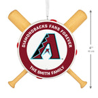 MLB Arizona Diamondbacks™ Baseball Personalized Ornament, Custom Text